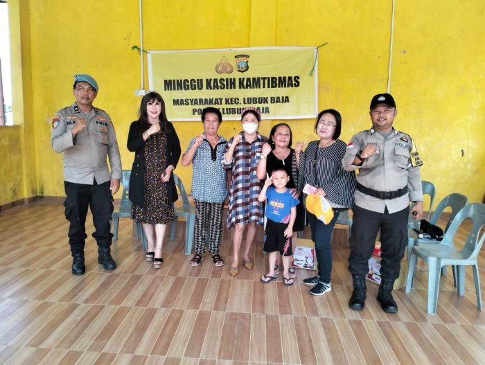 Polsek Lubuk Baja Gelar Minggu Kasih Kamtibmas di Fasum Kampung Nelayan