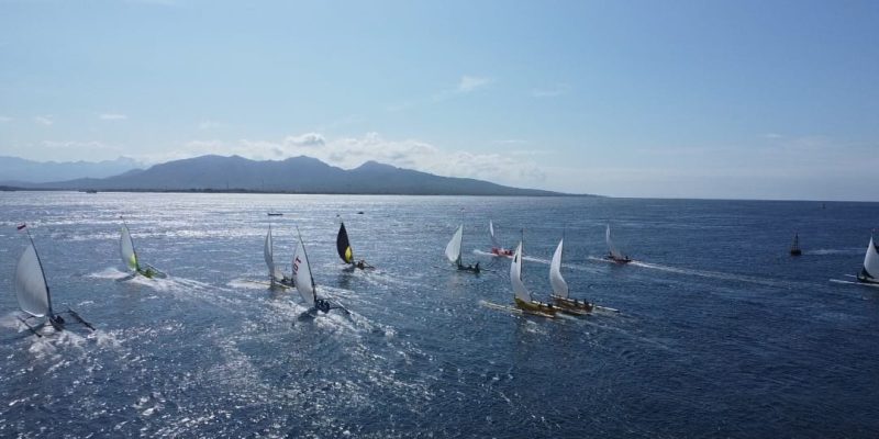 Lanal Banyuwangi Gelar Lomba Perahu Layar Tradisional