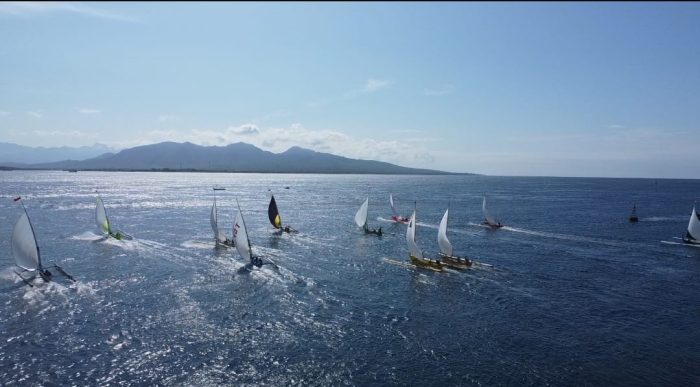 Lanal Banyuwangi Gelar Lomba Perahu Layar Tradisional