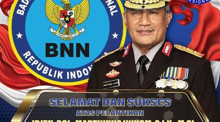 Presiden Jokowi Melantik Irjen Marthinus Hukom menjadi Kepala Badan Narkotika Nasional (BNN)