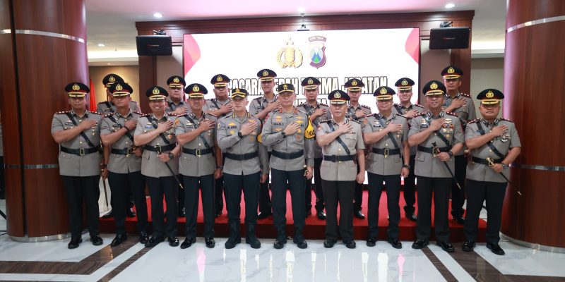 Kapolda Jatim Pimpin Sertijab PJU Dan Kapolres Jajaran