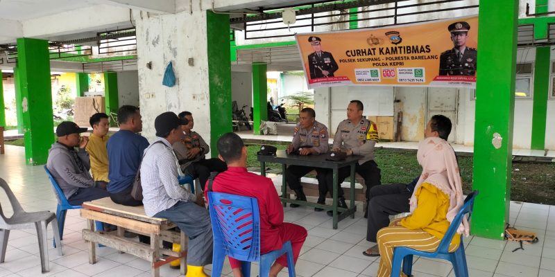 Wujudkan Wadah Masyarakat, Polsek Sekupang Gelar Jum’at Curhat di Rusun Pemko Sei Harapan-Batam