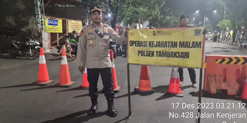 Kapolsek Tambak Sari Polrestabes Surabaya Pimpin Langsung Patroli Parajoyo Presisi Demi Situasi Kamtibmas Dan Amankan Puluhan Motor Knalpot Brong