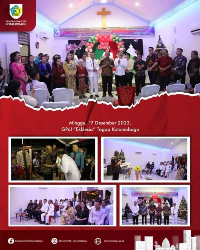 PJ Walikota Kotamobagu Asripan Nani Hadiri Perayaan Natal GPdI Ekklesia Togop