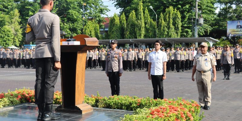 Menjelang Nataru Dan Pengamanan Pemilu 2024 Kapolres Pasuruan Gelar Apel Kesiapan Personel