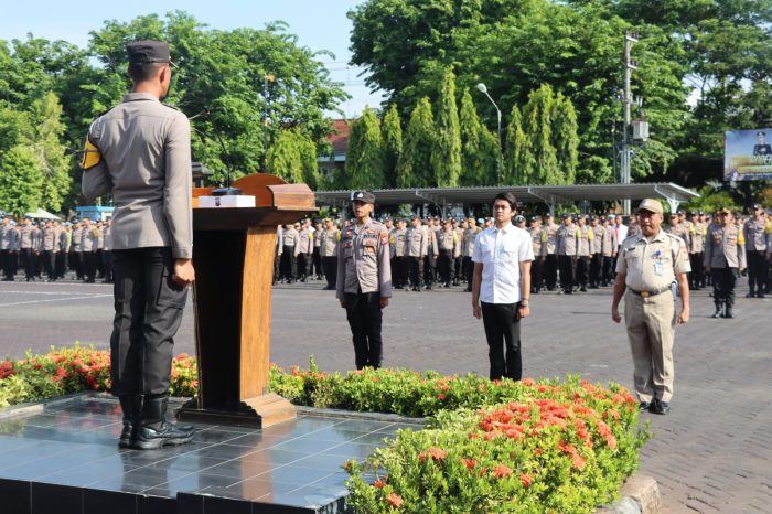 Menjelang Nataru Dan Pengamanan Pemilu 2024 Kapolres Pasuruan Gelar Apel Kesiapan Personel