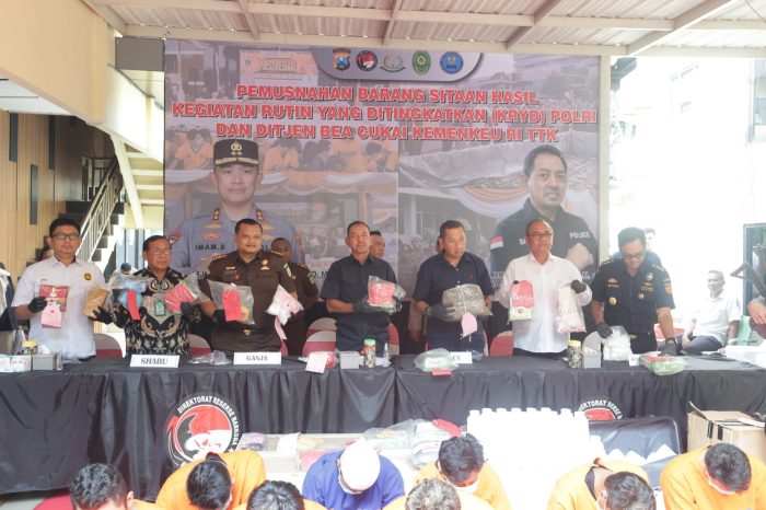 Polda Jatim Musnahkan Narkoba Hasil Ungkap Kasus Jelang Tahun Baru