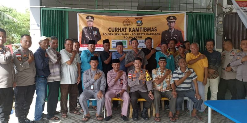 Demi Wujudkan Pemilu 2024 Damai, Ini Penyampaian Kapolsek Sekupang Pada Jum’at Curhat