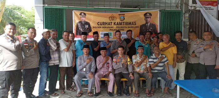 Demi Wujudkan Pemilu 2024 Damai, Ini Penyampaian Kapolsek Sekupang Pada Jum’at Curhat