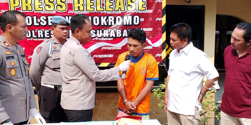 Unit Reskrim Polsek Wonokromo Polrestabes Surabaya Bekuk Residivis Curanmor, 2 Masih DPO