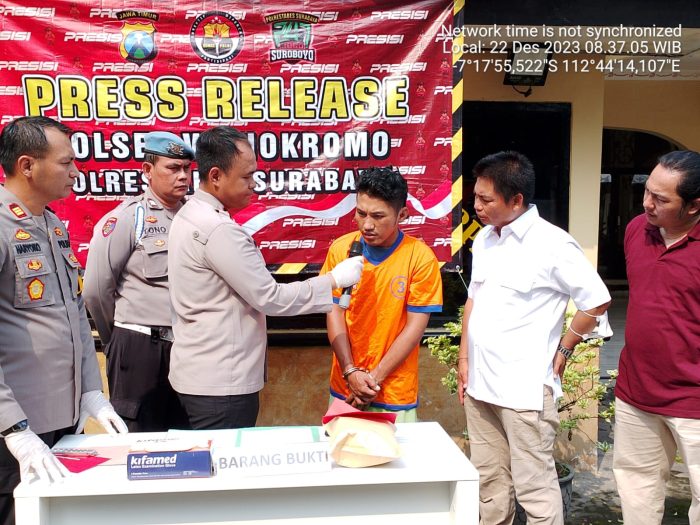 Unit Reskrim Polsek Wonokromo Polrestabes Surabaya Bekuk Residivis Curanmor, 2 Masih DPO