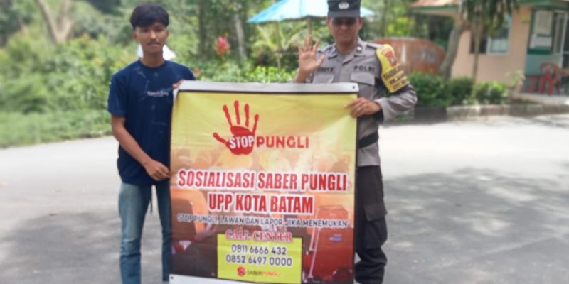 Bravo Polsek Sei Beduk Gelar Sosialisasi Saber Pungli Kepada Masyarakat Sungai Beduk Batam