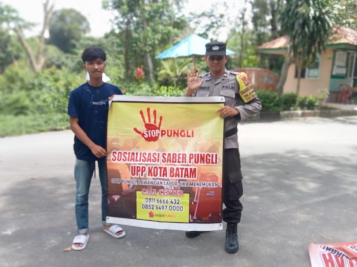 Bravo Polsek Sei Beduk Gelar Sosialisasi Saber Pungli Kepada Masyarakat Sungai Beduk Batam