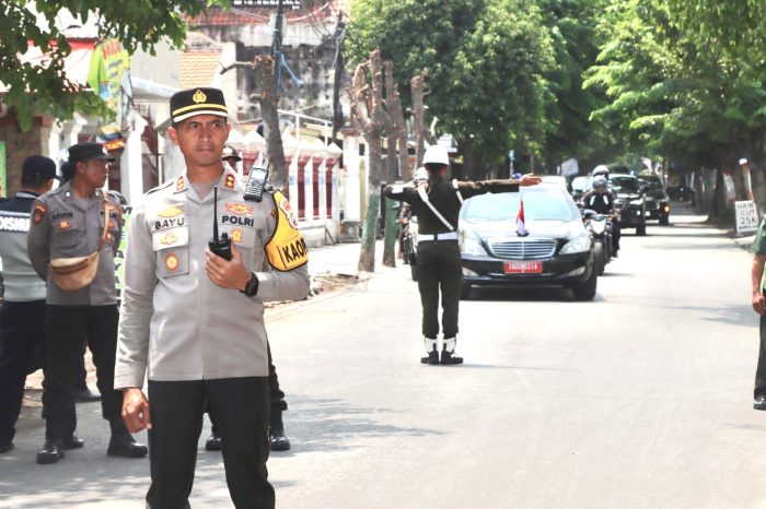 Amankan Kunjungan Wakil Presiden RI, Kapolres Pasuruan Ikut Terjun Mengamankan Jalur