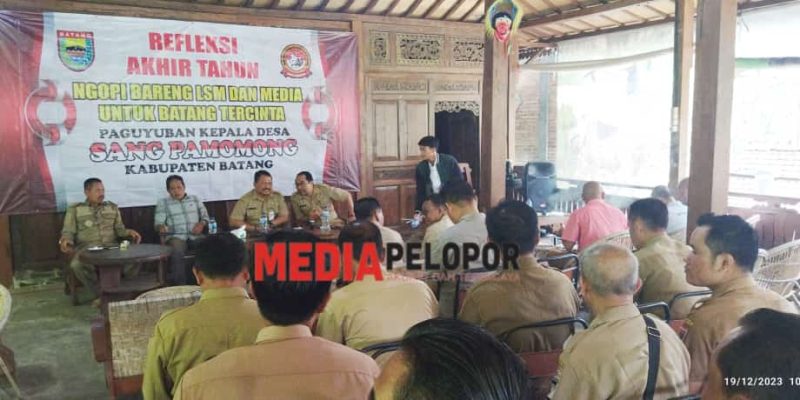 Jelang Akhir Tahun, Paguyuban Kades Sang Pomomong Batang Gelar Ngopi Bareng LSM dan Media