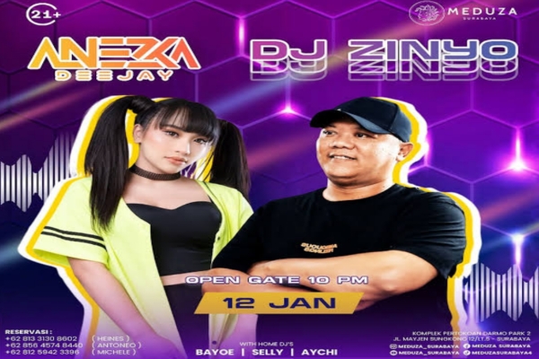 TONIGHT !!, Deejay Anezka Bakal Seru Seruan Hipnotis Pengunjung Discolover Meduza Surabaya