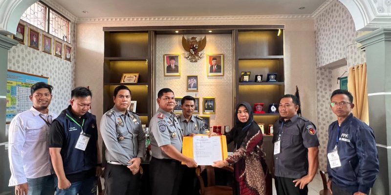 Lapas Lubuklinggau Laksanakan Penyerahan Formulir DPT oleh KPU Kota Lubuklinggau