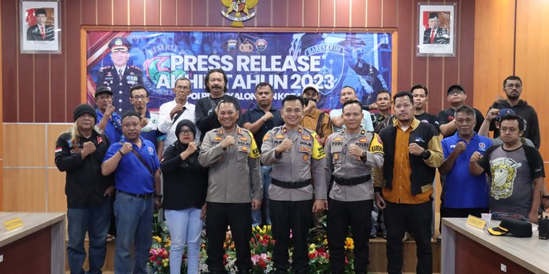 Polres Pekalongan Kota Gelar Rilis Akhir Tahun 2023
