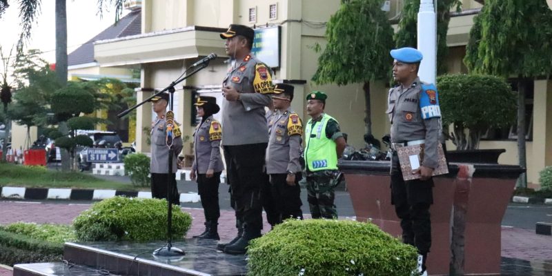 Ratusan Personel Gabungan Siap Amankan Malam Pergantian Tahun Baru 2023-2024 di Kabupaten Pekalongan