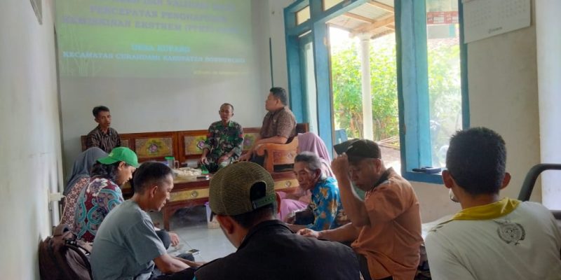 Babinsa Koramil 0822/02 Curahdami Monitoring Musyawarah PPPKE