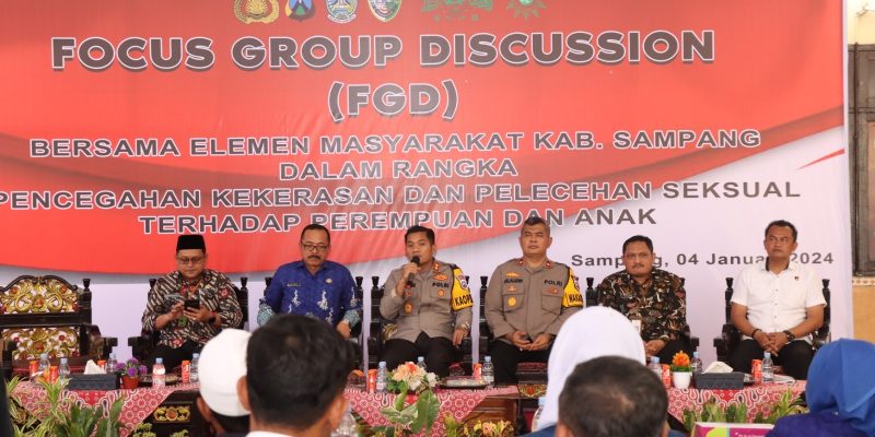 Polres Sampang Gelar FGD Pencegahan Kekerasan Dan Pelecehan Seksual Terhadap Perempuan Dan Anak