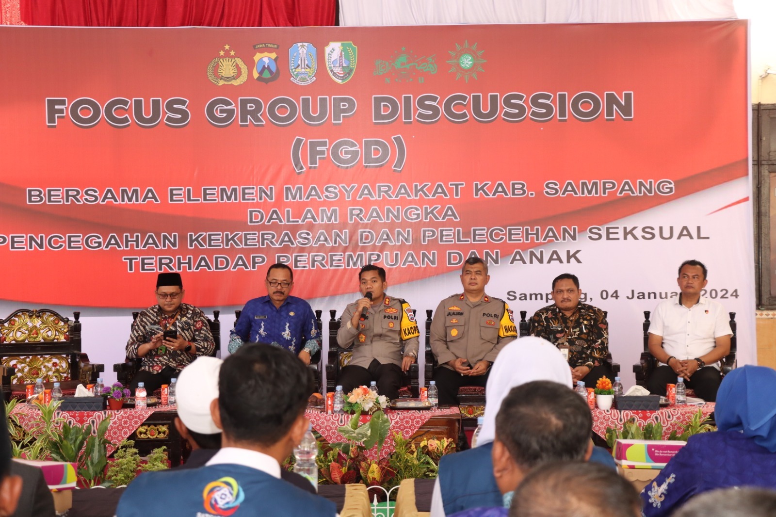 Polres Sampang Gelar FGD Pencegahan Kekerasan Dan Pelecehan Seksual Terhadap Perempuan Dan Anak