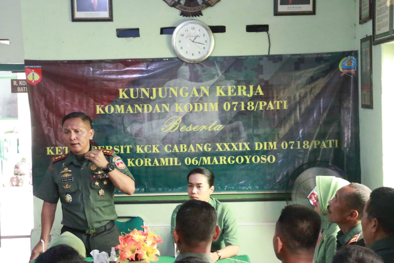 Kunker Hari Ke-2, Dandim Pati Berkunjung Di Koramil Gunungwungkal, Margoyoso Dan Trangkil