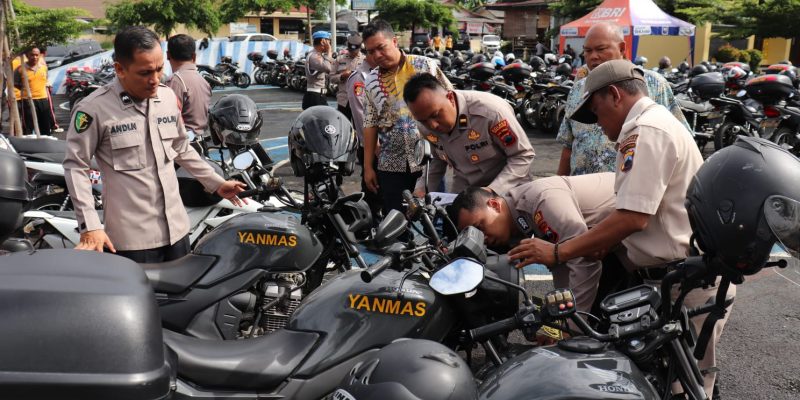 Antisipasi Penyalahgunaan Ranmor Dinas, Kapolres Pekalongan Cek Kendaraan Dinas Jajaran