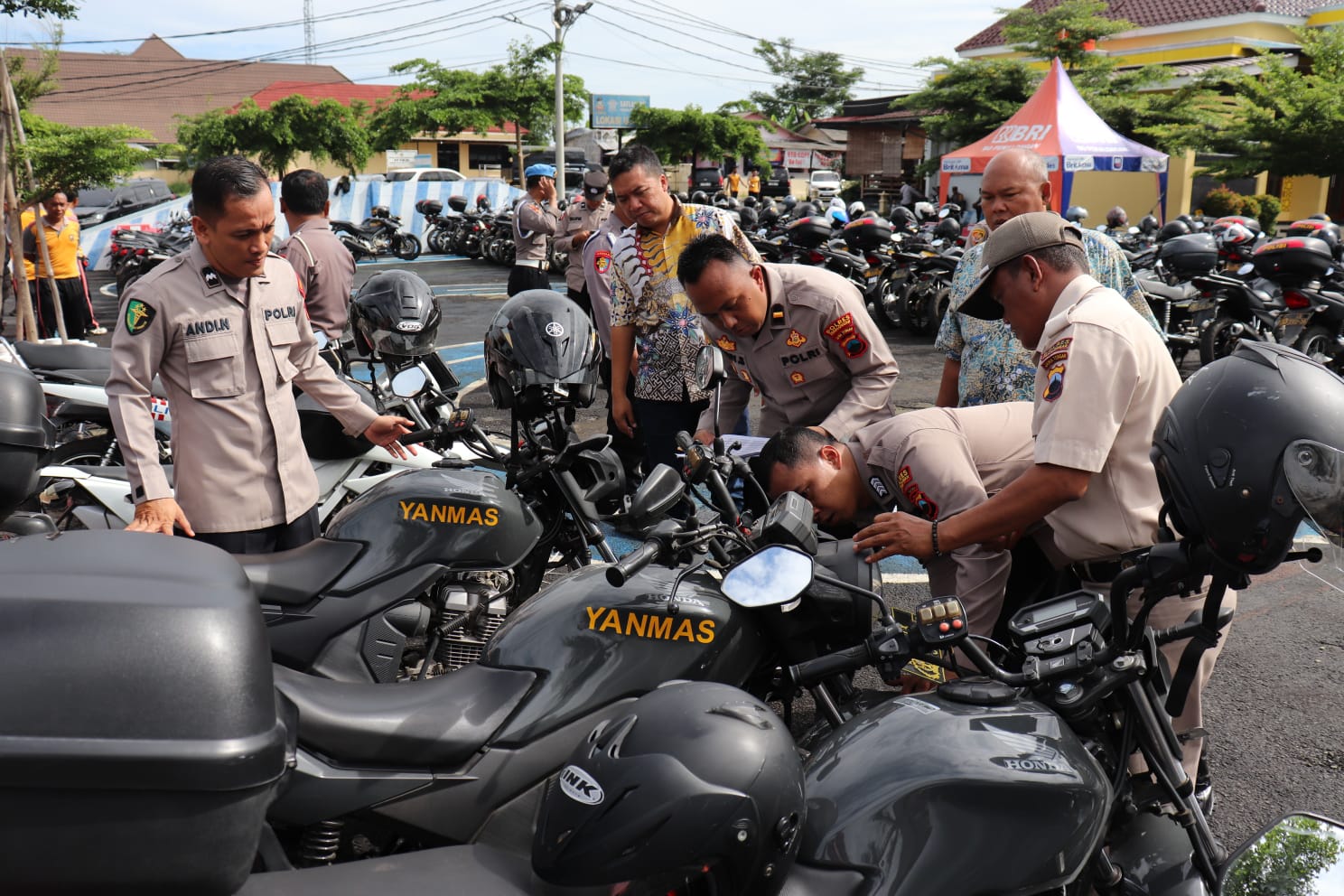 Antisipasi Penyalahgunaan Ranmor Dinas, Kapolres Pekalongan Cek Kendaraan Dinas Jajaran