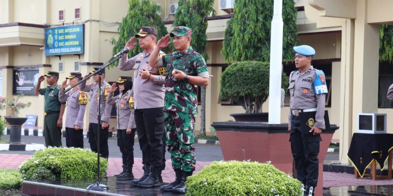 Kapolres dan Dandim Pimpin Apel Sinergitas TNI-Polri untuk Kabupaten Pekalongan Zero Knalpot Brong