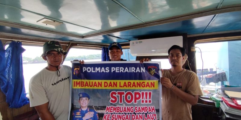 Bersama Ditpolaiarud Cintai Sungai Dan Laut, Besih Bebas Dari Sampah