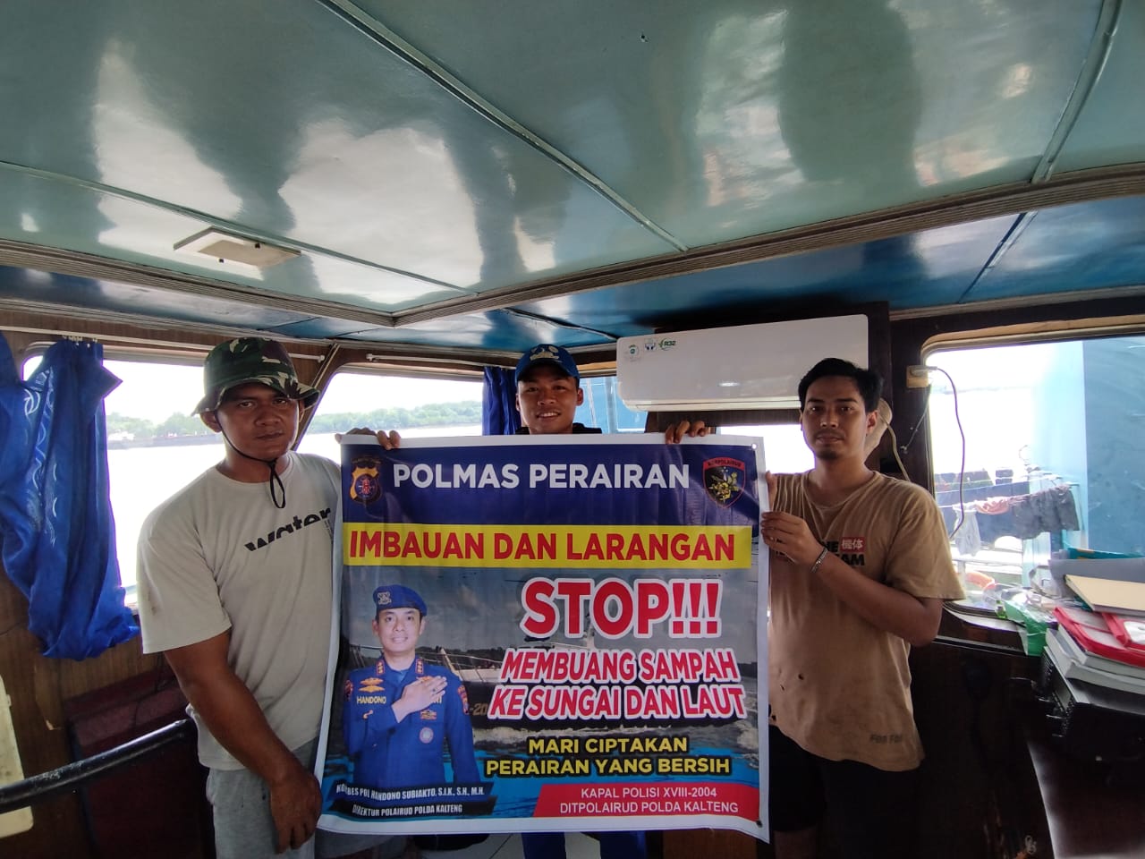 Bersama Ditpolaiarud Cintai Sungai Dan Laut, Besih Bebas Dari Sampah