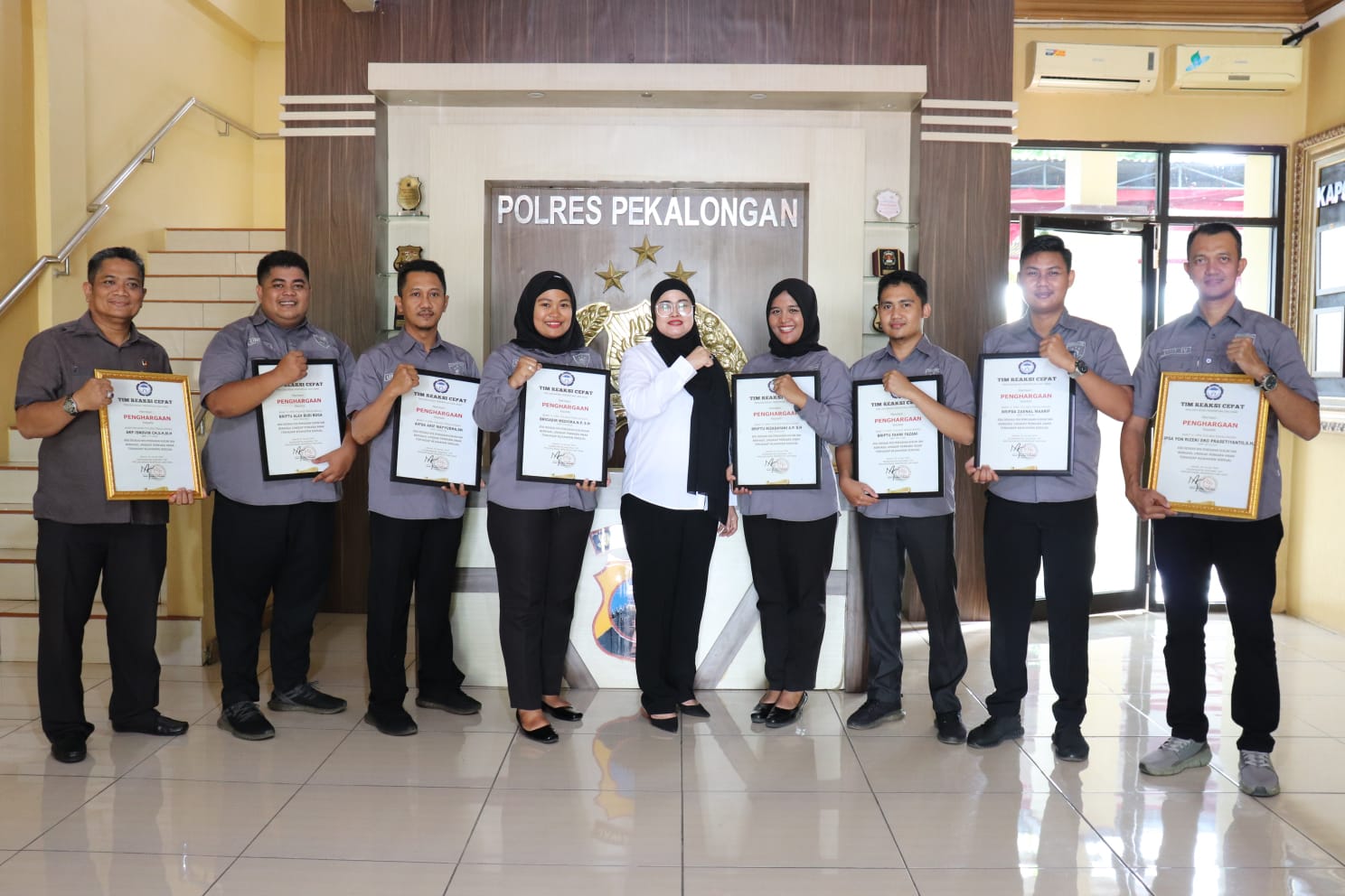 Respon Cepat Tindak Pidana Perlindungan Perempuan dan Anak, Polres Pekalongan Raih Penghargaan