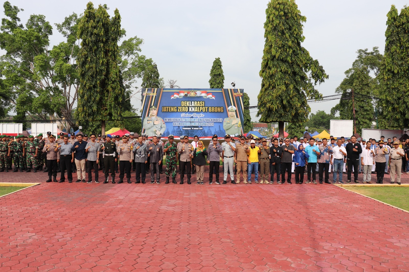 Polres Pekalongan Deklarasikan Jateng Zero Knalpot Brong