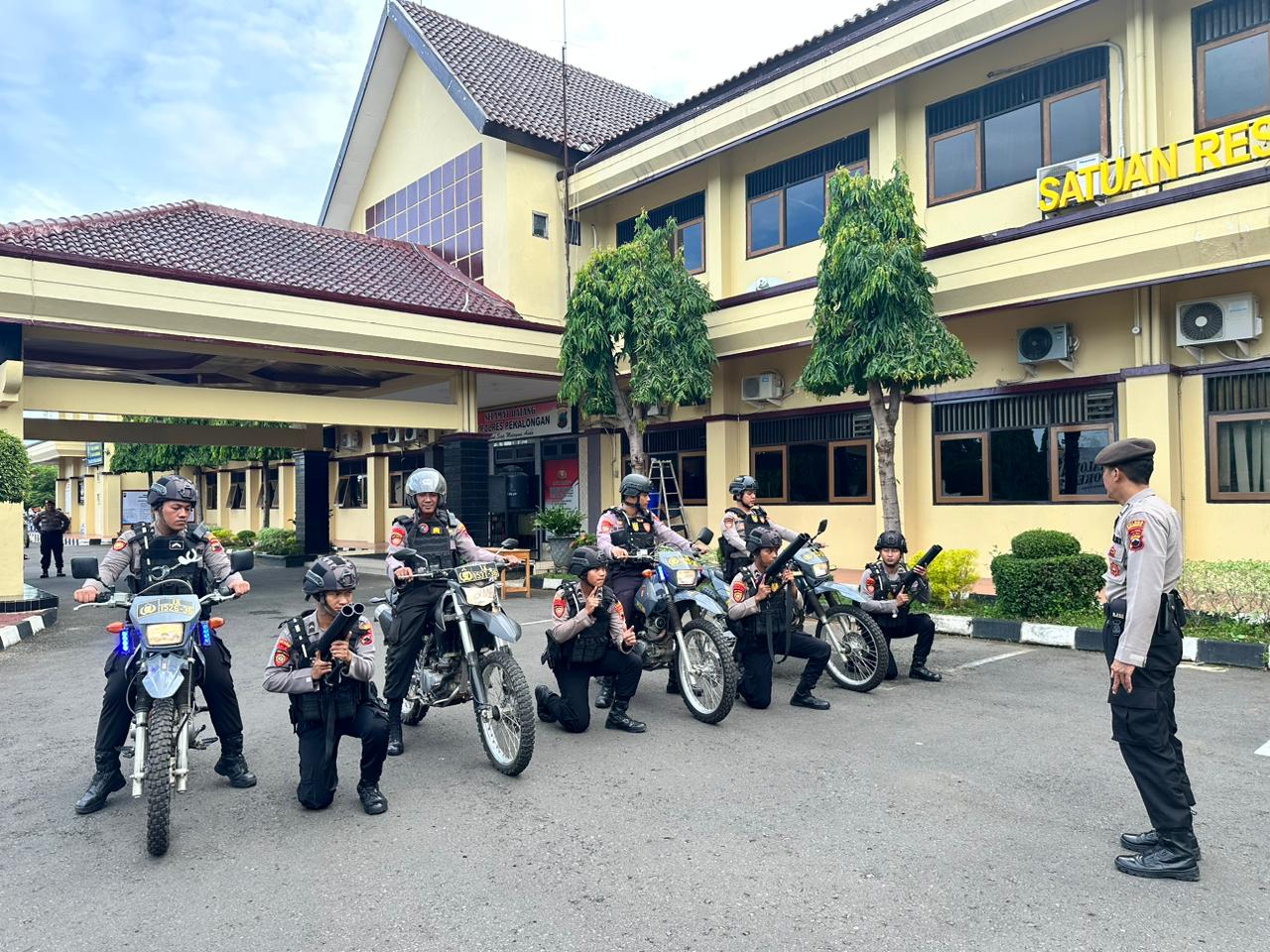 Kesiapsiagaan Pemilu 2024, Sat Samapta Polres Pekalongan Laksanakan Latihan Raimas