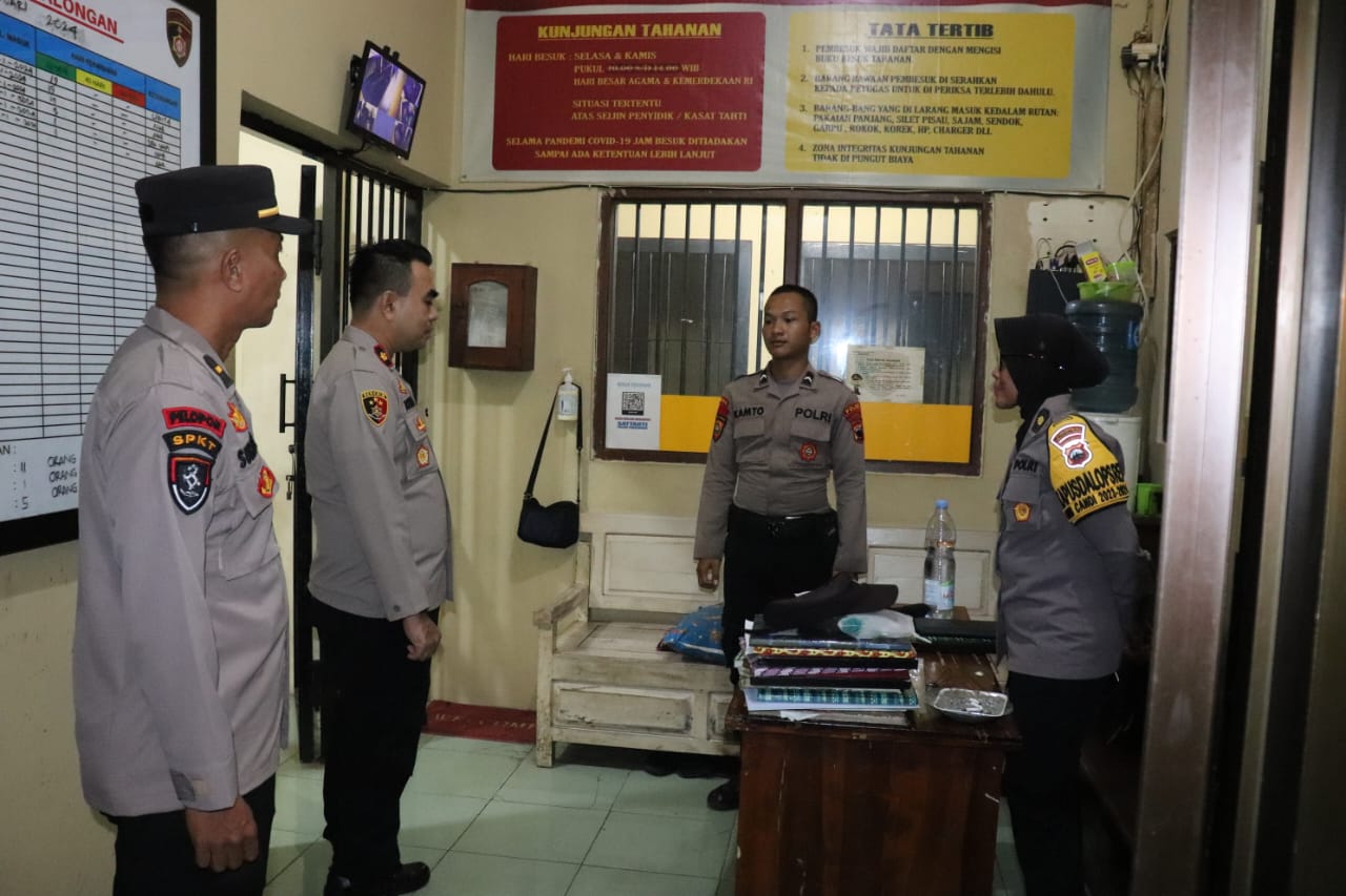 Wakapolres Pekalongan Sidak Petugas Jaga Tahanan