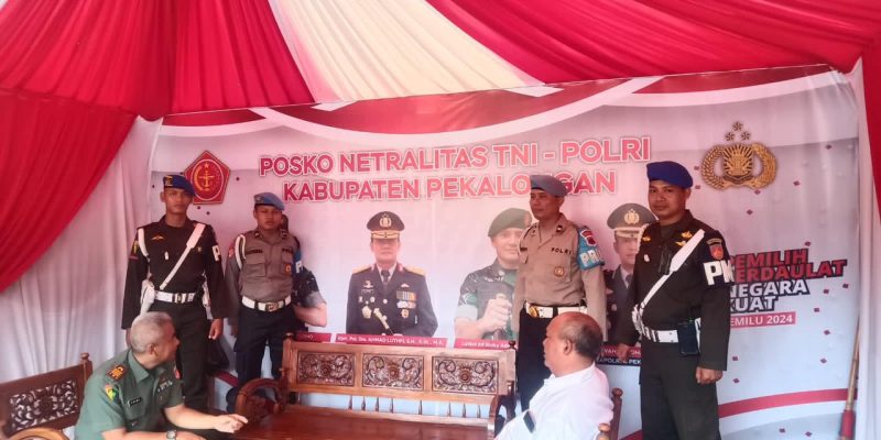 Komitmen Netral Dalam Pemilu, Polda Jateng Dirikan Posko Netralitas TNI-Polri di Kabupaten Pekalongan