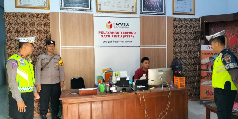 Pengecekan KPU dan Panwaslu, Polres Batang Siaga Jelang Pemilu