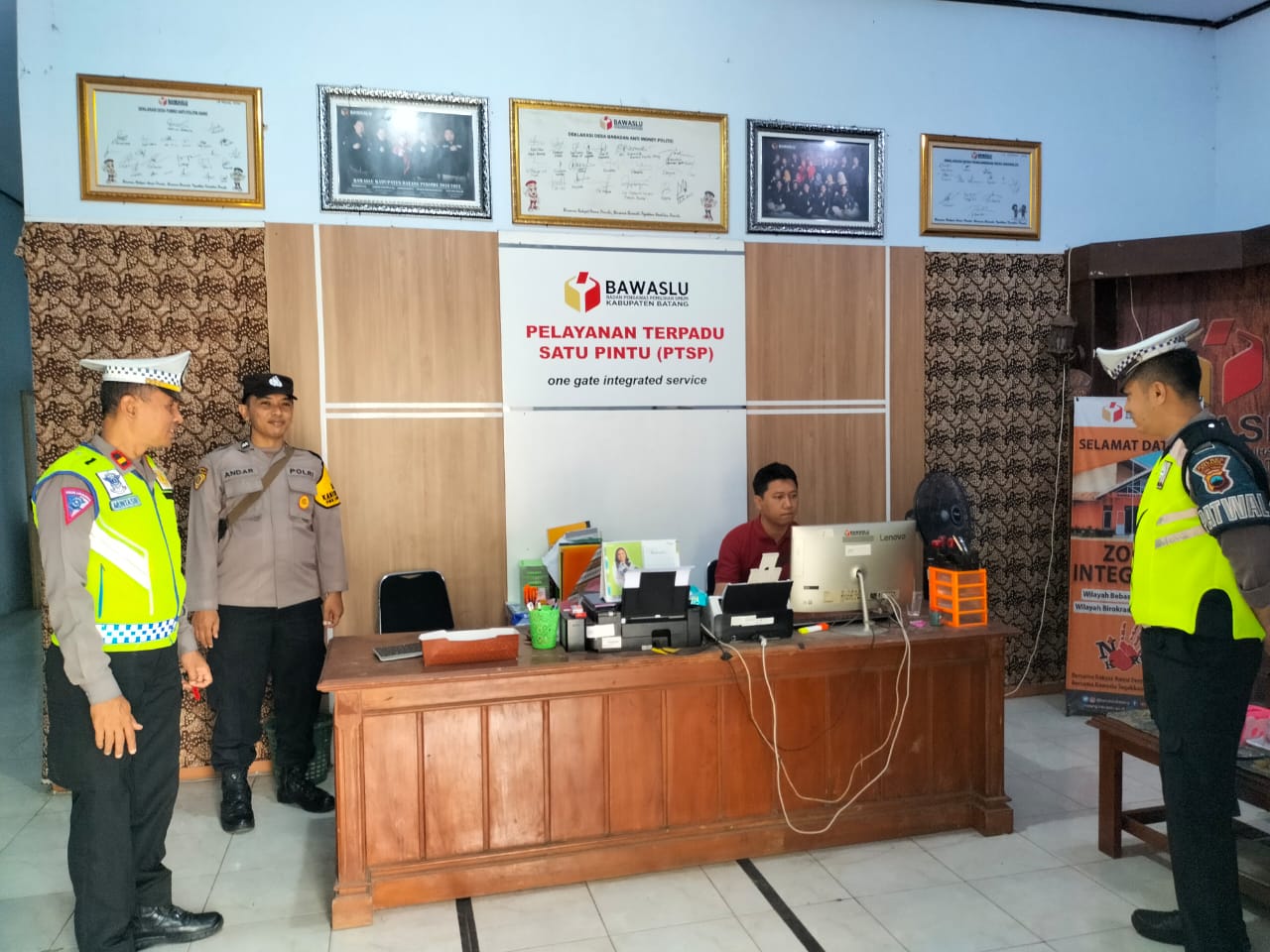 Pengecekan KPU dan Panwaslu, Polres Batang Siaga Jelang Pemilu