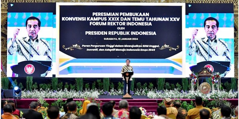 Presiden Jokowi Tekankan Peran Strategis Lembaga Pendidikan Tinggi Indonesia Cetak SDM Unggul