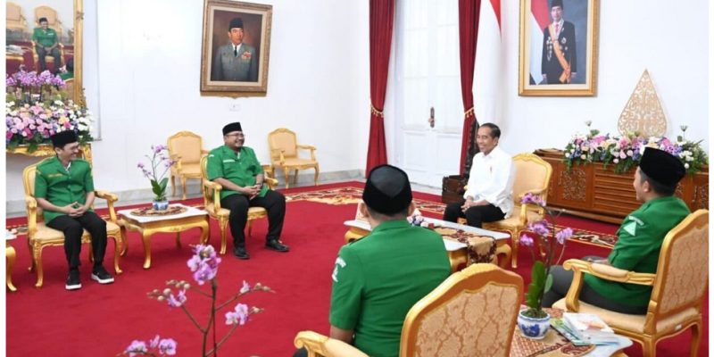 Presiden Jokowi Terima Laporan dan Undangan Hadiri Kongres XVI GP Ansor