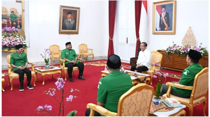 Presiden Jokowi Terima Laporan dan Undangan Hadiri Kongres XVI GP Ansor