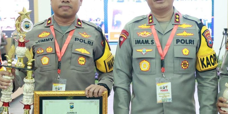 Berikan Layanan Maksimal Saat Nataru Polres Jember Raih Juara Lomba Pos Ops Lilin Semeru 2023/2024