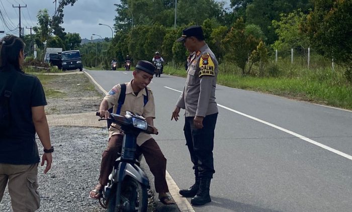 Akibat Meresahkan Kapolsek Sei Beduk AKP Syarifuddin Memimpin Langsung Razia Knalpot Brong