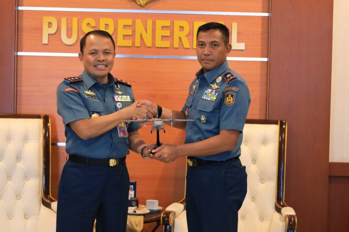 Pererat Kerjasama Komandan Puspenerbal Terima Kunjungan Kerja Danpuskopaska