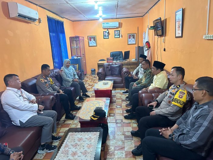 Samakan Persepsi Kawal Pemilu 2024, Kapolres Musi Rawas Silaturahmi dengan Komisioner Baru KPU Kabupaten Mura