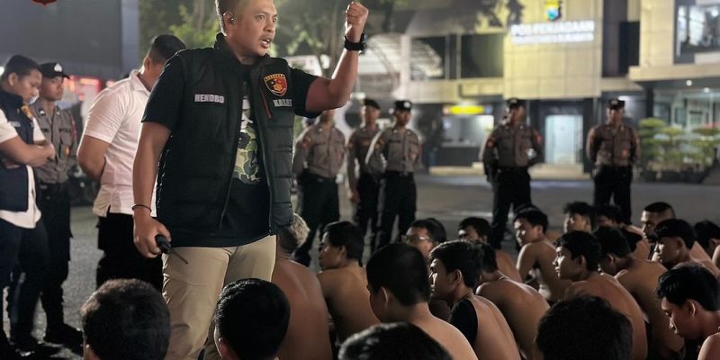 Polrestabes Surabaya Amankan 139 Pemuda dan 66 Kendaraan Guna Antisipasi Bentrok Konvoi Perguruan Silat