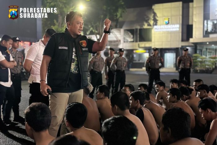 Polrestabes Surabaya Amankan 139 Pemuda dan 66 Kendaraan Guna Antisipasi Bentrok Konvoi Perguruan Silat