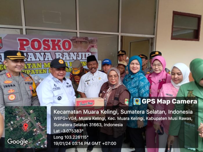 Polres Musi Rawas Forkompinda Mura-Lubuklinggau Kembali Salurkan Bantuan Korban Banjir Di Muara Kelingi