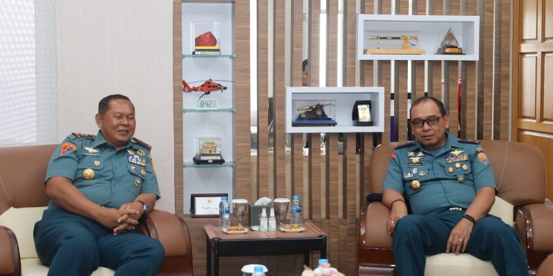 Danlantamal IV Terima Kunjungan Danpuspomal di Gedung Serba Guna Mako Lantamal IV Batam
